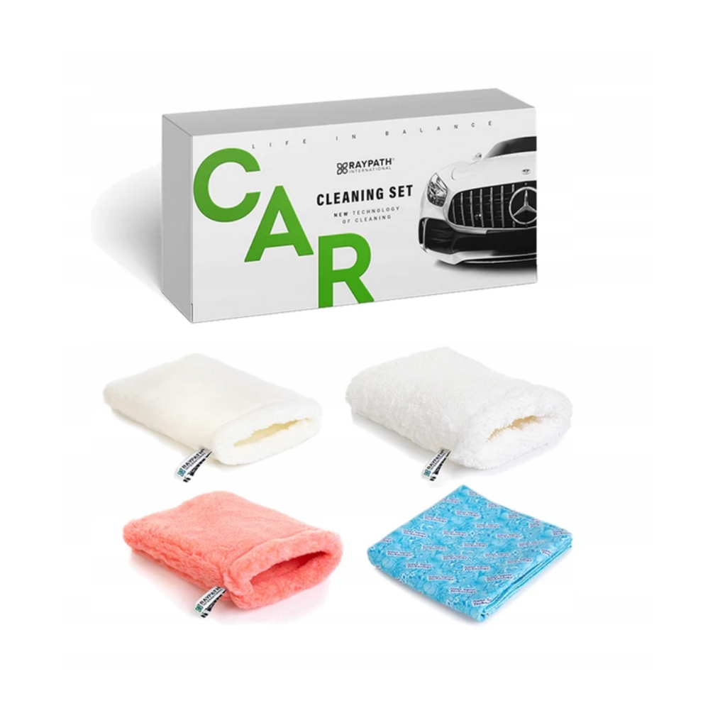 RAYPATH CAR Zestaw Czyszczący Samochodowy Czyścik Rękawica Chłonna